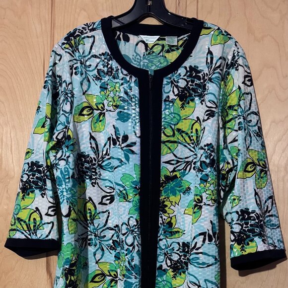 Laura Ashley Floral Cardigan/Jacket size 1X - Picture 1 of 3